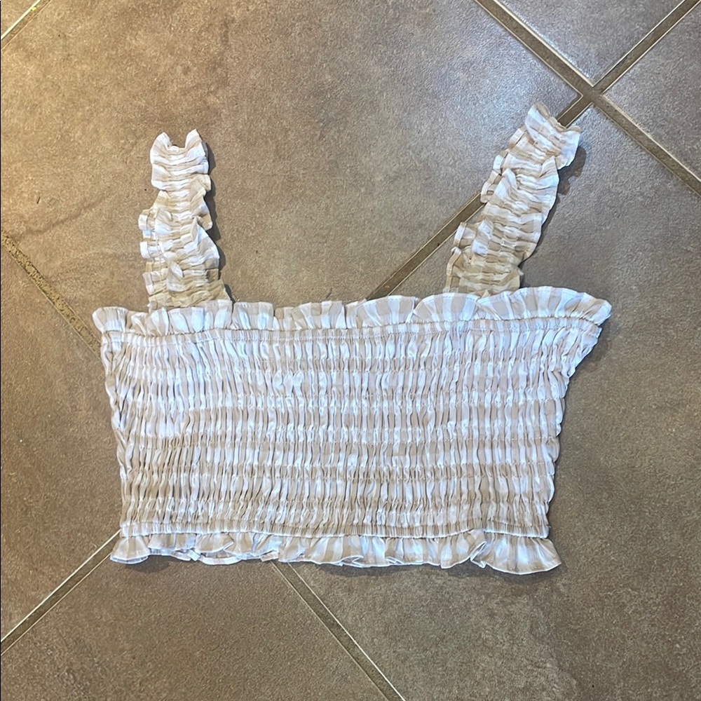 NEW lena gingham crop top! small